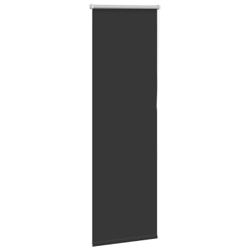 Jaluză cu role opace negru 45x150 cm lățime material 40,7 cm - Img 3