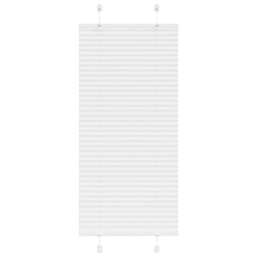 Jaluză plisată alb 65x150 cm Lățime țesătură 64,4cm poliester - Img 1