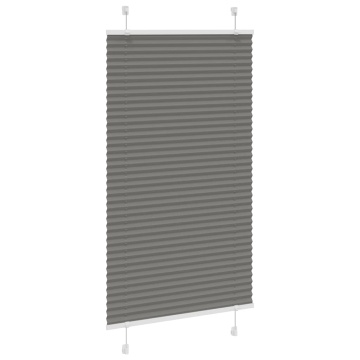Jaluză plisată Antracit 75x150 cm Lățime țesătură 74,4 cm - Img 3