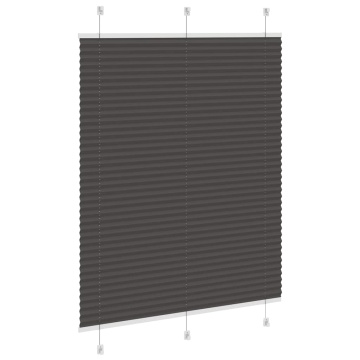 Jaluză plisată negru 105x150 cm Lățime țesătură 104,4 cm - Img 4