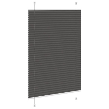 Jaluză plisată negru 85x100cm Lățime țesătură 84,4 cm poliester - Img 4