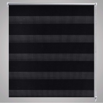 Jaluzea opacă tip zebră, 40 x 100 cm, negru - Img 4