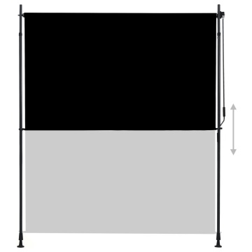 Jaluzea tip rulou de exterior, antracit, 200 x 270 cm - Img 3