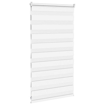 Jaluzea tip zebra alb lățime țesătură 80,9 cm poliester - Img 4