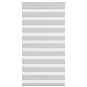 Jaluzea tip zebra gri deschis lățime țesătură 65,9 cm poliester - Img 1