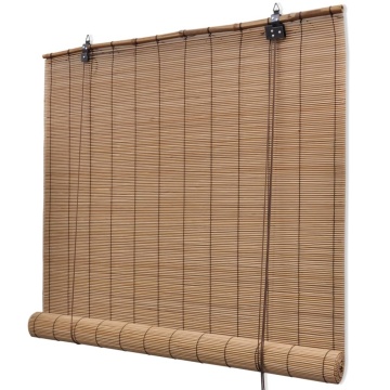 Jaluzele rulabile, 120 x 220 cm, bambus natural - Img 1