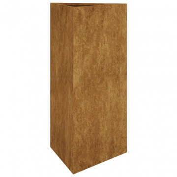 Jardinieră de grădină, 40x34,5x75 cm, oțel corten - Img 2