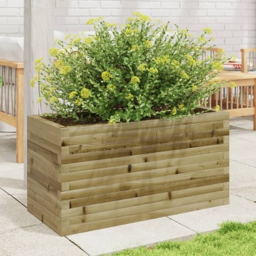Jardinieră de grădină, 90x40x45,5 cm, lemn de pin impregnat - Img 3