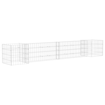 Jardinieră gabion în formă de H, 260 x 40 x 40 cm, sârmă oțel - Img 2