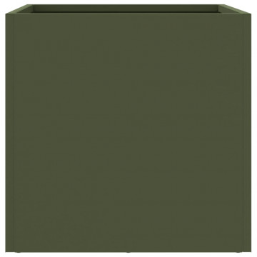Jardinieră, verde măsliniu, 32x30x29 cm, oțel laminat la rece - Img 5