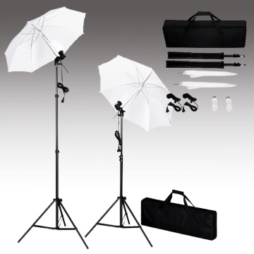 Kit studio foto cu fundal, lămpi și umbrele - Img 2