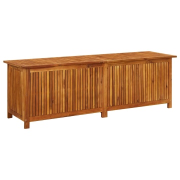Ladă de depozitare grădină, 175x50x58 cm, lemn masiv de acacia - Img 2