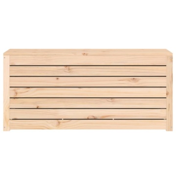 Ladă depozitare grădină, 101x50,5x46,5cm, lemn masiv pin - Img 8
