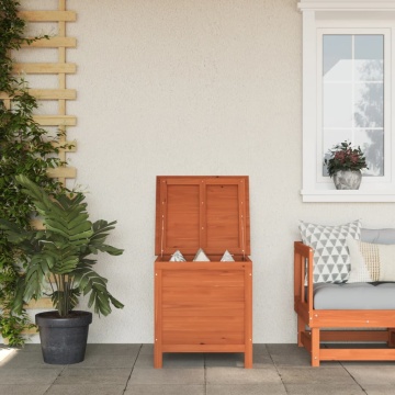 Ladă depozitare grădină maro 50x49x56,5 cm lemn masiv brad - Img 1