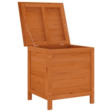 Ladă depozitare grădină maro 50x49x56,5 cm lemn masiv brad - Img 3