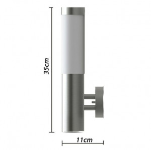 Lampă de exterior din oțel inoxidabil 2 buc - Img 6