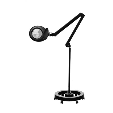 Lampă de lupă Elegante 6025 60 LED SMD 5D Neagră cu trepied - Img 1