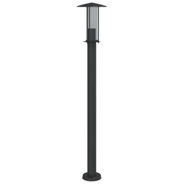 Lampă exterioară de podea, negru, 100 cm, oțel inoxidabil - Img 5
