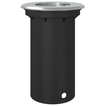 Lampă exterioară de sol, rotundă, negru, 10,5x10,5 cm, aluminiu - Img 5