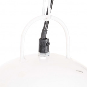 Lampă suspendată industrială, 25 W, alb, 42 cm, E27, rotund - Img 6