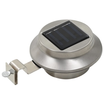 Lămpi solare de exterior cu LED, 6 buc., alb, 12 cm, rotund - Img 3