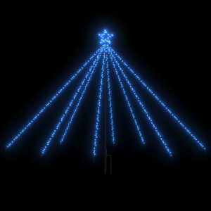 Lumini pentru bradul de Crăciun, 400 LED-uri, albastru, 2,5 m - Img 2