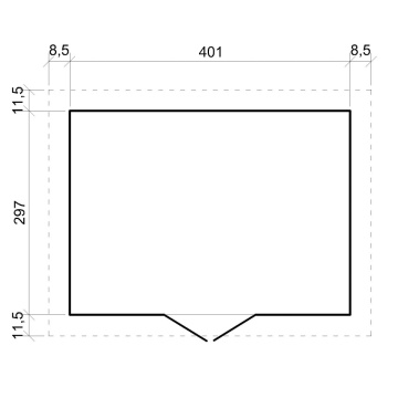 Magazin de gradina din lemn 14x11 ft/12m2 - TIMBELA M331+M331G - Img 8