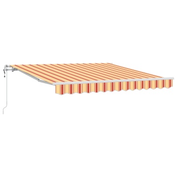 Marchiză Retractabilă Automată Galbenă și Portocalie 350x250 cm - Img 2