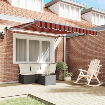 Marchiză retractabilă automată Portocalie și Gri 300x250 cm - Img 3