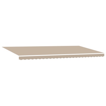 Marquize Manuale Retractabile Bej 600x300 cm, Material de înlocuire pentru marquize de 6x3 m Bej - Img 2