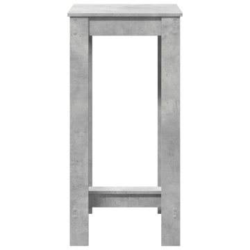 Masă bar, gri beton, 51x50x103,5 cm, lemn prelucrat - Img 4