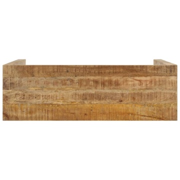 Masă consolă, 110x35x76 cm, lemn de mango nefinisat - Img 3