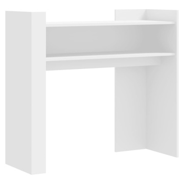 Masă consolă, alb, 100x35x90 cm, lemn prelucrat - Img 2