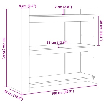 Masă consolă, alb, 100x35x90 cm, lemn prelucrat - Img 7