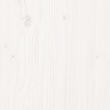 Masă consolă, alb, 110x40x80 cm, lemn masiv de pin - Img 6