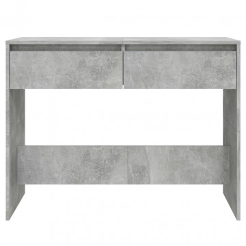 Masă consolă, gri beton, 100x35x76,5 cm, PAL - Img 8