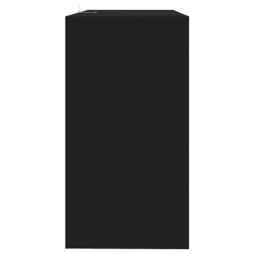 Masă consolă, negru, 89x41x76,5 cm, oțel - Img 5