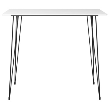 Masă de bar, alb, 120 x 60 x 105 cm - Img 2