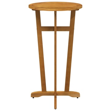 Masă de bar de grădină, Ø60x105 cm, lemn masiv de acacia - Img 3