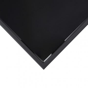 Masă de bar grădină, negru, 110x60x110 cm, sticlă securizată - Img 3