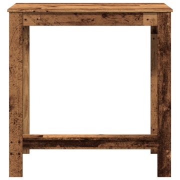 Masă de bar, lemn vechi, 102x50x103,5 cm, lemn prelucrat - Img 4