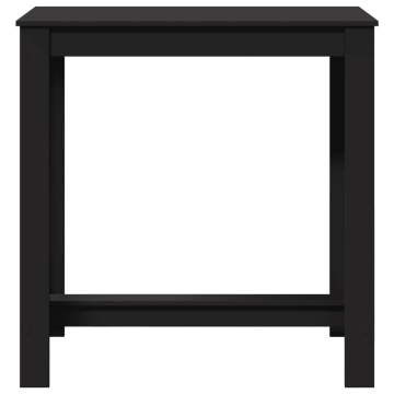 Masă de bar, negru, 102x50x103,5 cm, lemn prelucrat - Img 4