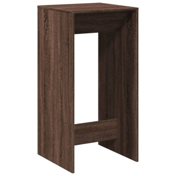 Masă de bar, stejar maro, 51x50x103,5 cm, lemn prelucrat - Img 2