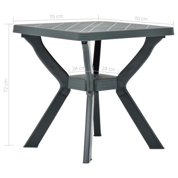 Masă de bistro, antracit, 70 x 70 x 72 cm, plastic - Img 5