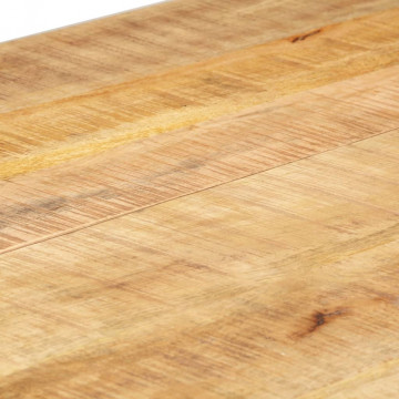 Masă de bucătărie, 140x70x76 cm, lemn masiv de mango nefinisat - Img 8