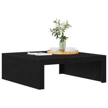 Masă de cafea din stejar negru - 100x100x35 cm din lemn laminat - Img 3