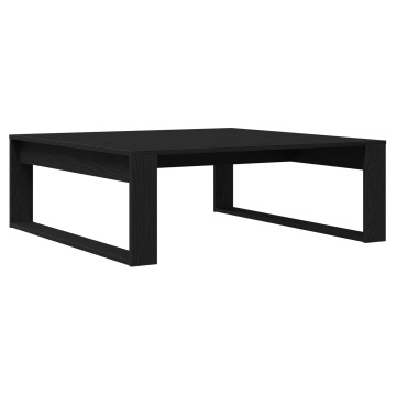 Masă de cafea Negru Stejar 100x100x35 cm Lemn prelucrat - Img 2