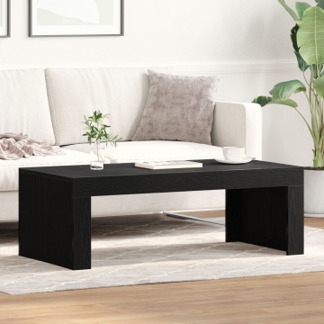 Masă de cafea Negru Stejar 102x50x35 cm Lemn prelucrat - Img 1