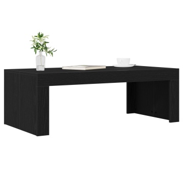 Masă de cafea Negru Stejar 102x50x35 cm Lemn prelucrat - Img 3
