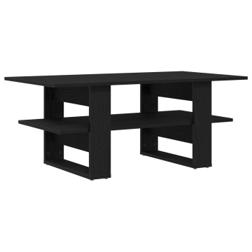 Masă de cafea Negru Stejar 102x55x42 cm Lemn prelucrat - Img 2